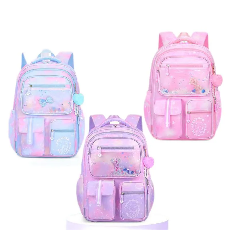 Elementary School Children Cartoon Cute Spinal Protection Load Reduction Large Capacity Backpack