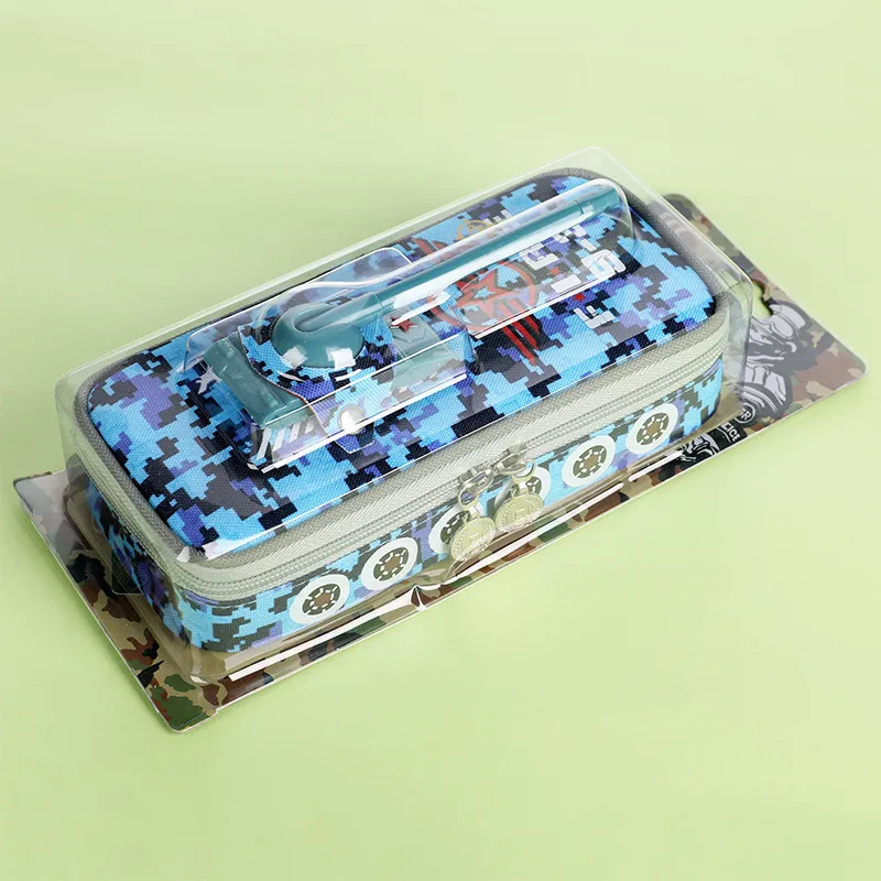 Tank Camouflage Pencil Case Elementary School Stationery Box