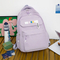2023 New Leisure Backpack Solid Color Waterproof and Wear Resistant High School Backpack
