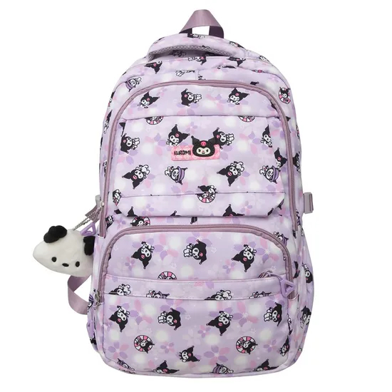 New Cartoon Backpack Nylon Cute Men′s and Women′s Load Reducing Large Capacity Backpack