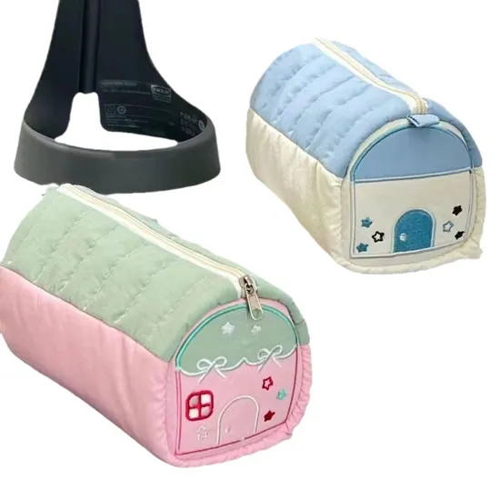 Multi Functional Pen Bag Large Capacity Storage Bag Embroidered Stationery Box