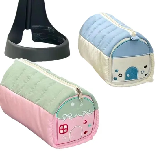 Multi Functional Pen Bag Large Capacity Storage Bag Embroidered Stationery Box