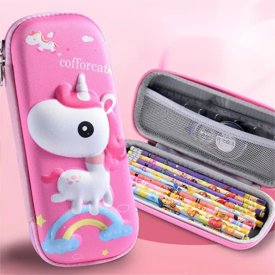 EVA Pencil Case, New 3D Pencil Case, Large Capacity Pencil Case for Elementary School Students Pencil Pouch