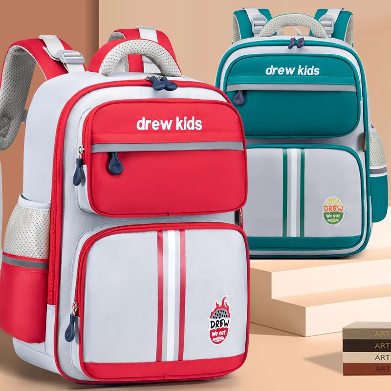 New Boys and Girls School Primary School Student Backpack Embroidered Large Capacity Backpack