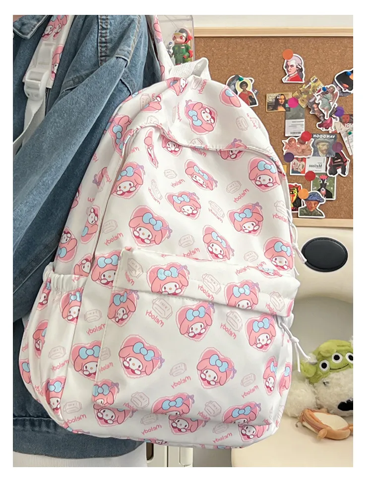 Elementary School Backpack Lightweight Children&prime;s Backpack Cute Large Capacity Nylon Backpack
