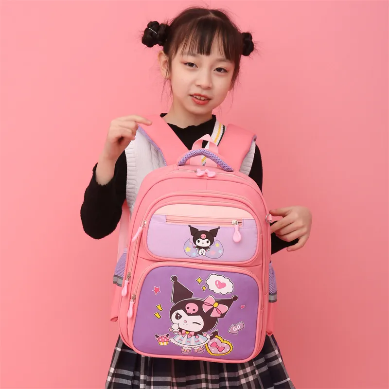 Kulomi Elementary School Student&prime;s New Cartoon Backpack with Large Capacity Anti Splashing Lightweight Backpack