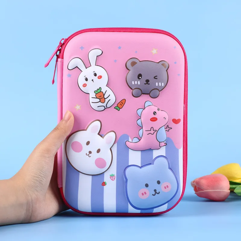 Cartoon Large Stationery Box 3L Large Capacity Pencil Case Multifunctional Primary School Pencil Case