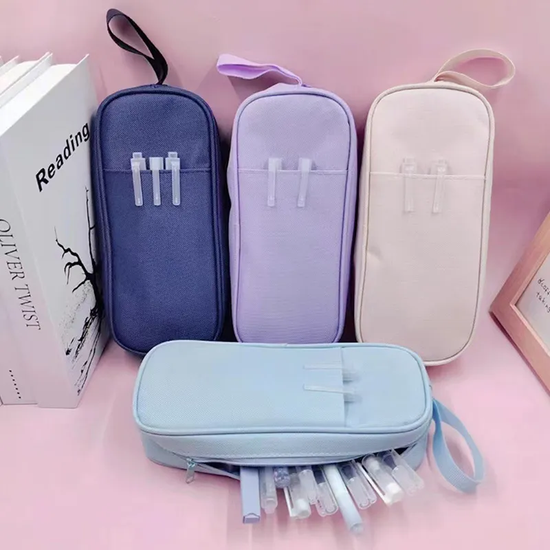 New Large Capacity Pen Bag Stationery Box Primary School Student Stationery Bag