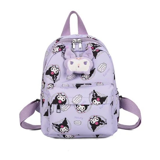 New Children Cartoon Exquisite Doll School Backpack with Large Capacity Nylon Printing Creative Backpack