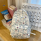 New Student Backpack Cute Large Capacity Handheld Nylon Lightweight Cartoon Backpack