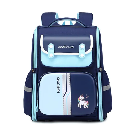 2024 New Primary School Backpack Light Fashion British Load Reducing Spinal Protection Backpack