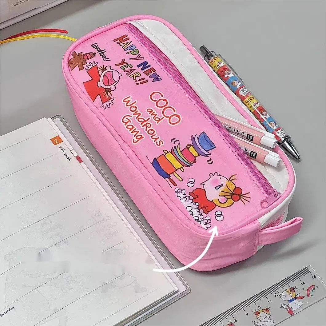 Cute Cartoon Pencil Case Student Stationery Bag Large Capacity Pencil Case