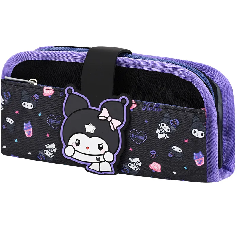 Student Pencil Case Girl&prime;s Multifunctional Pencil Case Cartoon Stationery Bag Pencil Pouch