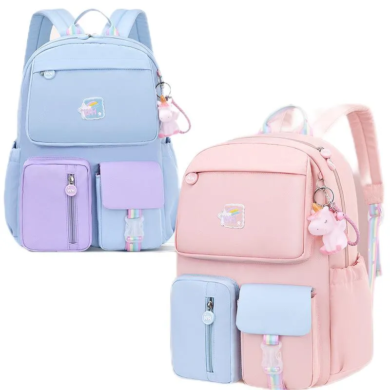 2024 New School Bag for Elementary School Girls Super Light Weight Reducing Princess Backpack