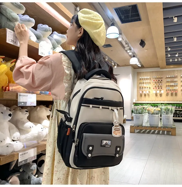 2024 Backpack for Male and Female Students Large Capacity Leisure Travel Backpack