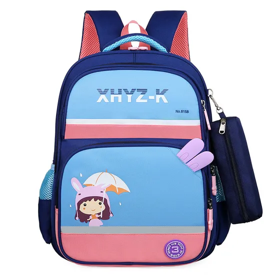 2024 Cartoon Children′s Backpack with Large Capacity Waterproof Breathable Student Backpack