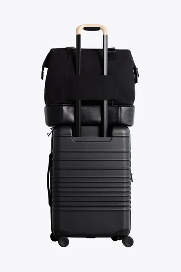 Custom Size Logo Unisex Canvas Travel Duffel Duffle Weekender Tote Bag with Shoulder Strap Bottom Shoes Compartment