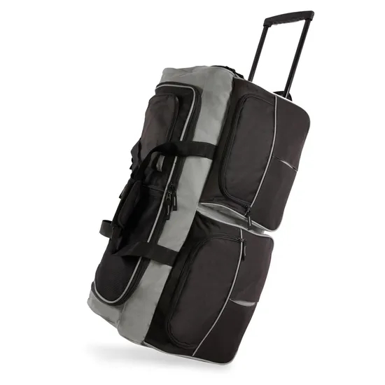 Large Capacity Rolling Duffel Bag Luggage Bag with Rollers Travel Suitcase Convenient Wheels