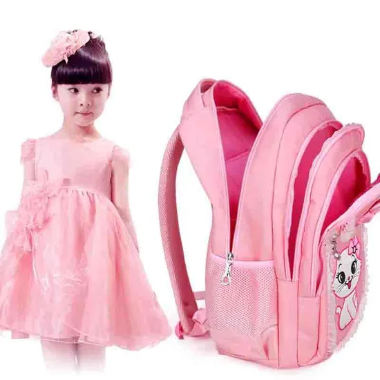 Children Double Shoulder 7-9-12 Year Old Schoolbag Princess Backpack School Girls Backpack Bag Korean Version of Cute Polyester