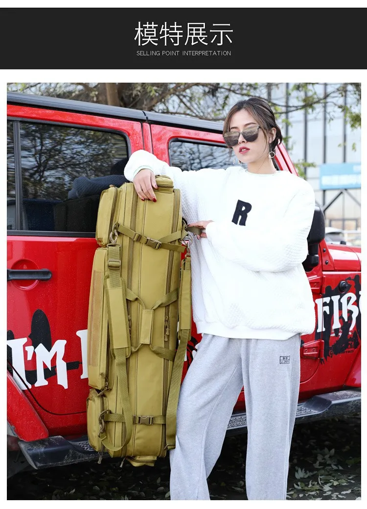 Factory Customized Multifunctional Fishing Gear Bag Three-Layer Large Capacity Sea Rod Bag