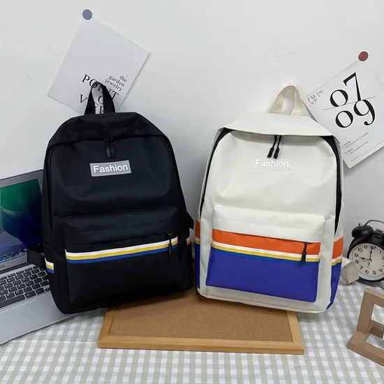 Customized Factory Schoolbag Simple and Versatile Campus Casual Backpack