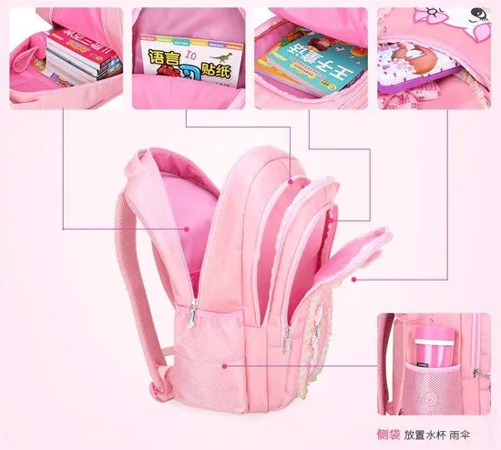 New Design Fashion Print Kids Trolley Backpack Trolley Bag