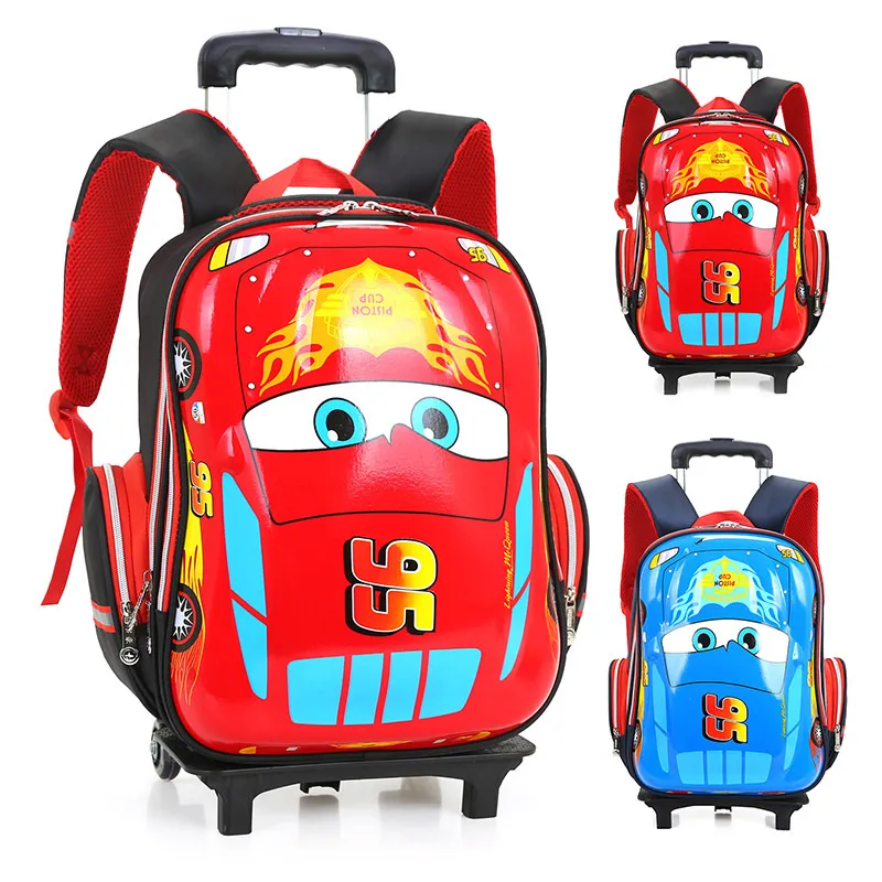 Nice Cute EVA Racing Car Kids Trolley School Bag Kids Luggage Wholesale