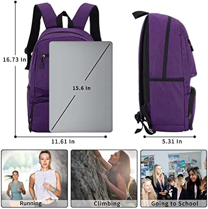 Comfortable Anti Theft Water-Resistant College Business Durable Travel Computer Lightweight Laptop Backpack