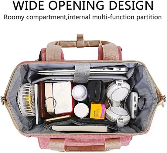 Casual Travel Bookbag Multipurpose Women USB Laptop Work Computer Stylish Purse College Business Backpack