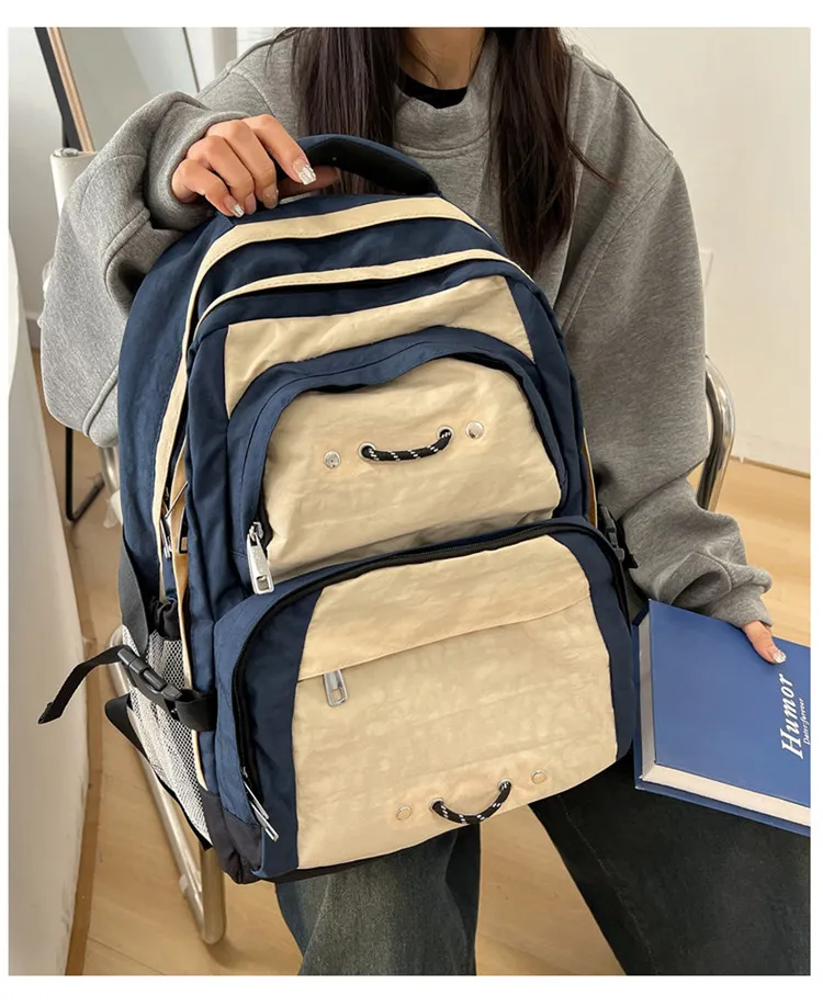 Retro Outdoor Sports Travel Backpack Junior High School High School Backpack