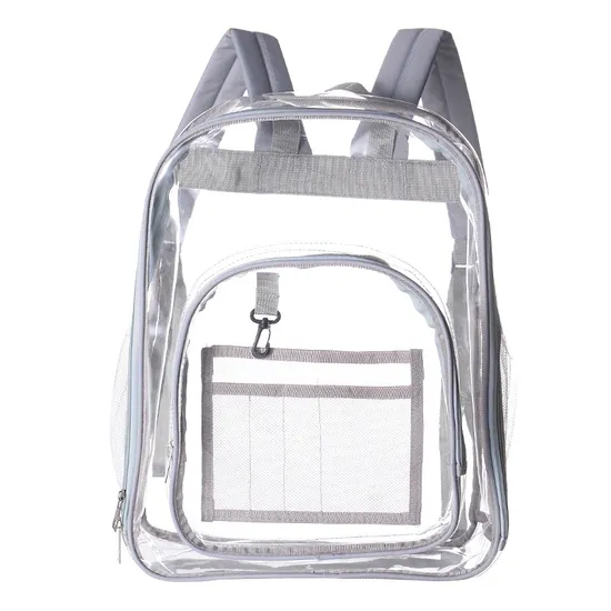Customized Logo Transparent PVC Backpack Multifunctional Waterproof Student Backpack