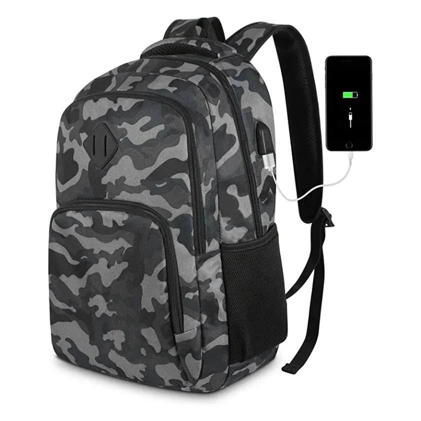 Custom Logo for Traveling Sport Business Laptop Backpacks Bags with USB