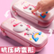 Cartoon Waterproof Pencil Case Girls Pupils Cute Pencil Box Wholesale Multifunctional 3D Stereo Pencil Case
