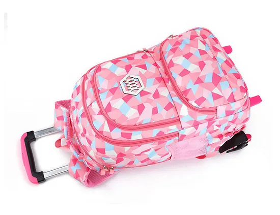 Wholesale Trolley Children School Backpack with Wheels Trolley Bag