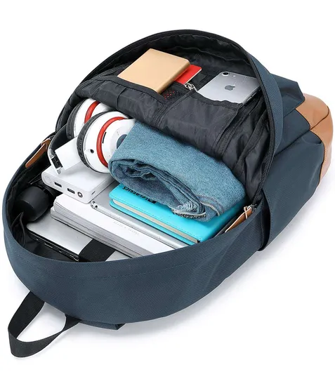 Leisure Classic Style Mochila Waterproof USB Charging Fashion School Backpack Bag for College Girls