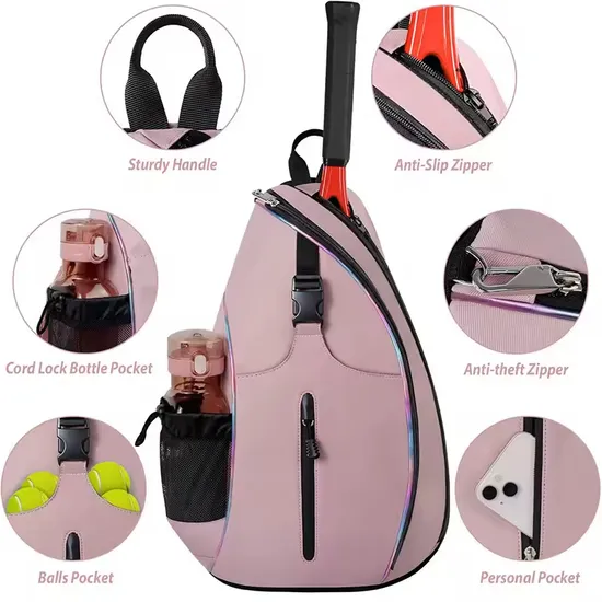 Custom Sport Tennis Pickleball Racket Racquet Paddle Backpack Bag with Shoes Compartment