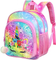Custom Logo Unicorn Cartoon Sequin Schoolbag Girl Pink School Backpack Kids Cute School Bag for Girls