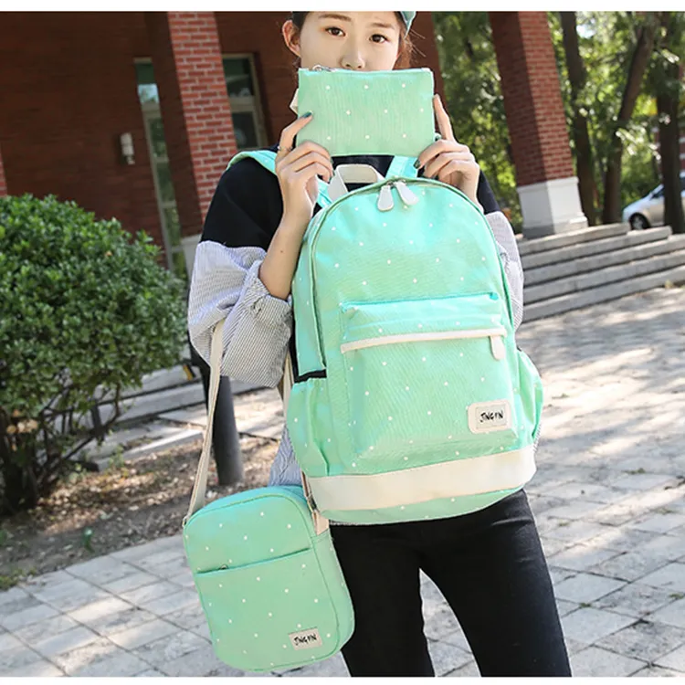 New Design Durable Canvas Wholesale Cheap Soft Kids School Bag Set