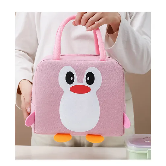 Fashionable Cute Cartoon School Kids Insulated Fitness Lunch Picnic Bag Custom Outdoor Reusable Breastmilk Lunch Cooler Bag Food