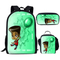 Black African Boy Designs 3PCS Backpag American Art Children Mochilas Schoolbag and Lunch Bag Set for Kids Backpack School Bags