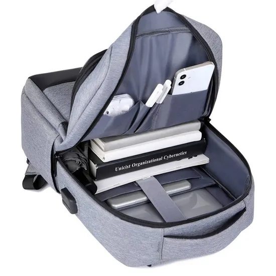 New Design Durable Mochila Smart Business Notebook Back Pack USB Charger Bagpack Nylon Casual Backpack