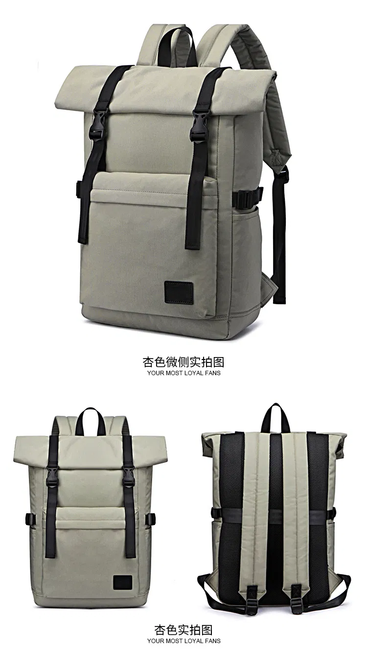Trendy Casual Canvas Bag Outdoor Business Computer Waterproof Backpack