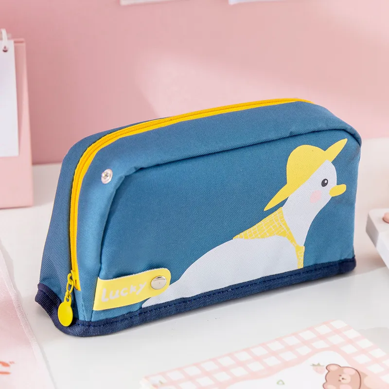 Factory Price Large Capacity Pen Case Cute Pen Bag Office Stationery Bag Pencil Case