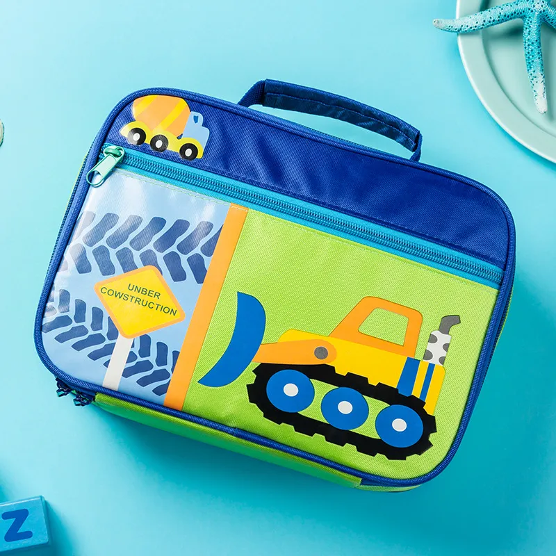 New Children&prime;s Oxford Cloth Cartoon Customizable Lunch Bag Carry Handle for Easy Portability Cooler Bag