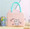 New 600d Oxford Cute Trending Recycle Cooler Bag with Custom Printed Logo Aluminum Foil Lunch Tote Bento Bag