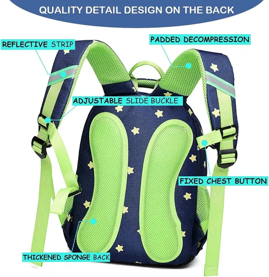 Factory Direct Sales Children School Bags Dinosaur Pattern Toddler Kids Backpack Colorful Children Schoolbag for Boys