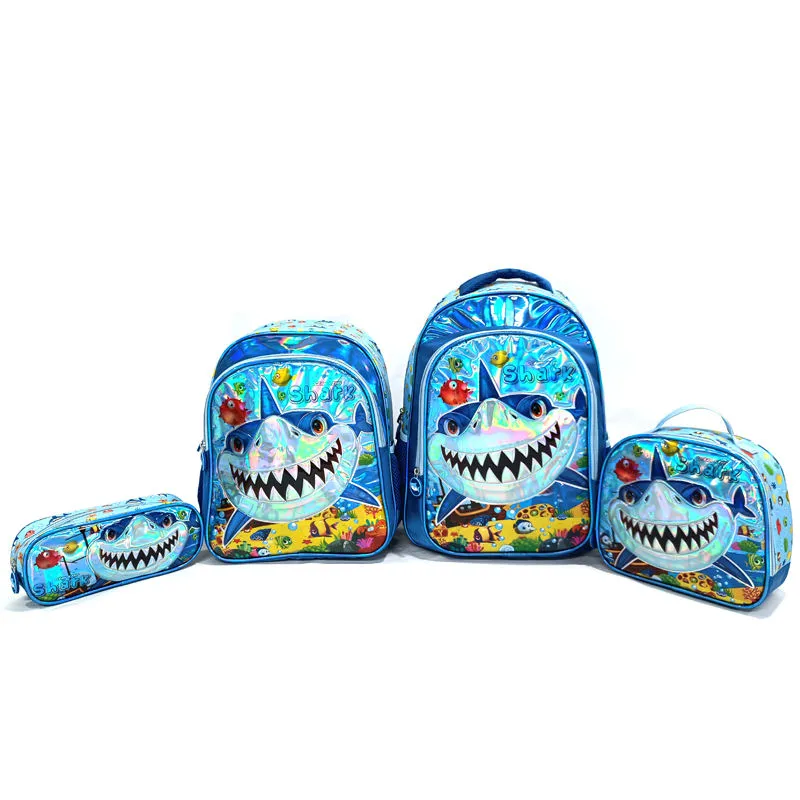 Custom Fashion Large Capacity Holographic Laser PU Girls School Bags Kids School Backpack