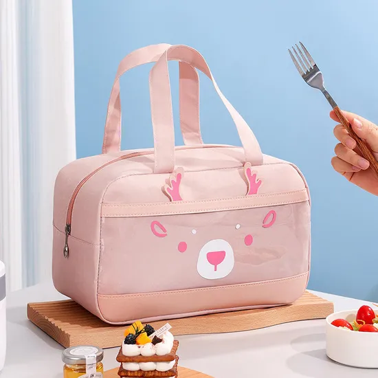 The New Oxford Buchakong Box Cooler Bag Deer with a Lunch Bag Cute Portable Meal Bag Handbuka