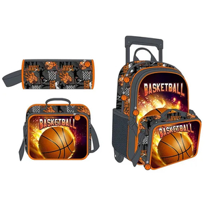 Manufacturer Kids Rolling Backpack Waterproof Boy Children School Trolley Bag Set