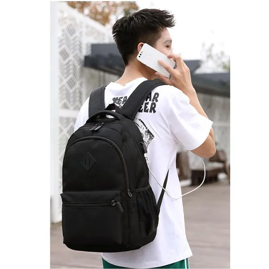Custom New Design Back Pack Laptop USB Charger Multifunctional Bagpack Waterproof Travel Smart School Bag Backpack
